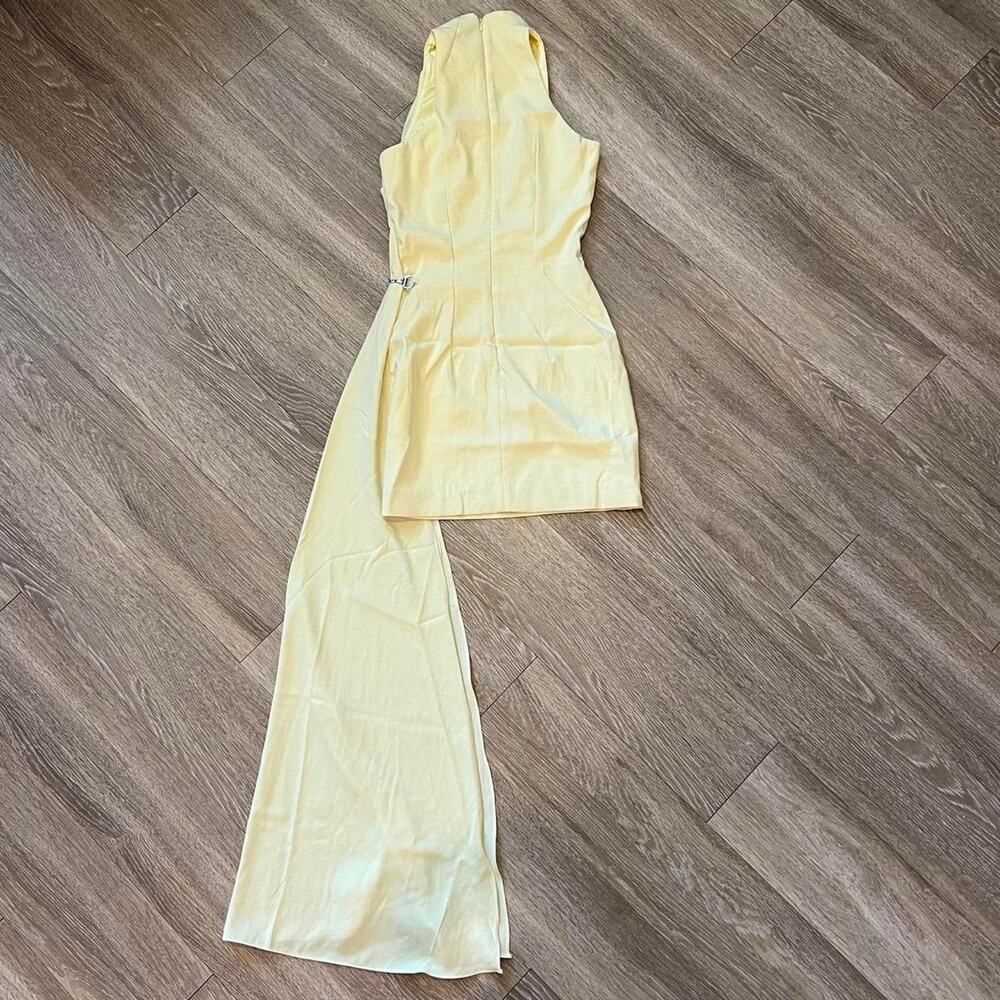 House of CB Marla lemon halter mini dress - Picture 3 of 7